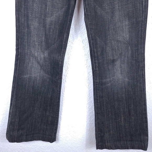 7 For All Mankind Dojo Jeans Crystal Chain Black - Picture 5 of 13